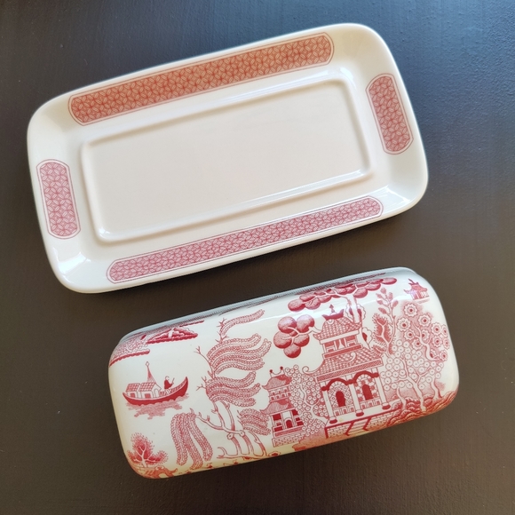 Churchill Willow | Rosa Pink | butter dish - Picture 5 of 10